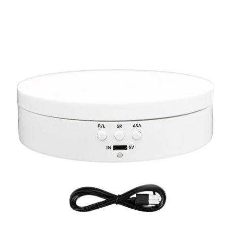Termékforgató, fehér, kör alakú (13,5 cm)