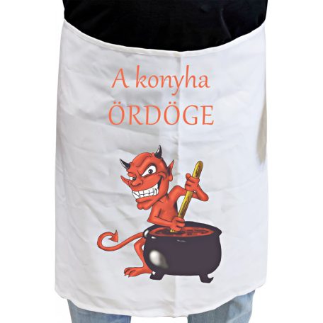 Nyomtatható kötény, derékra köthető